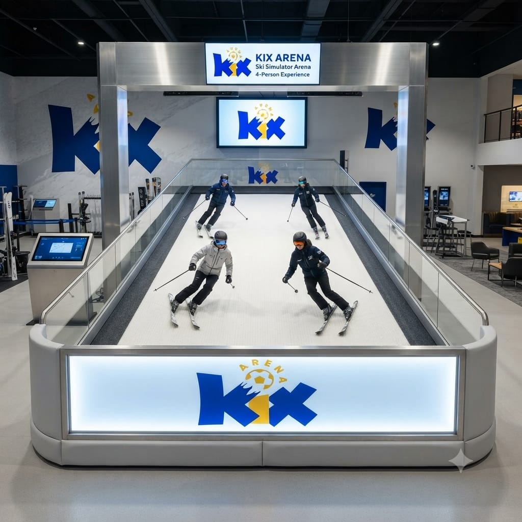 Ski slope simulator